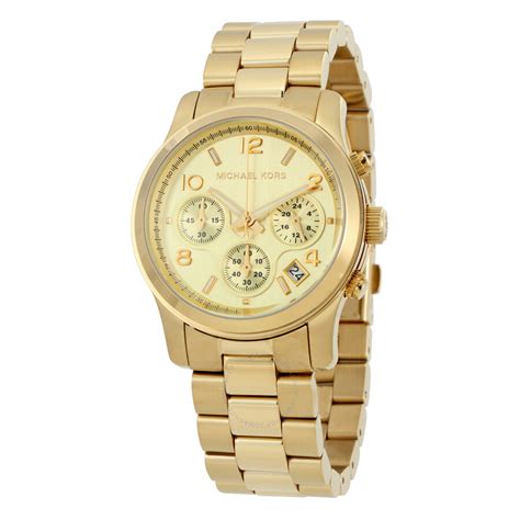 michael kors womens mk5055|Michael Kors Women's Chronograph Runway Gold.